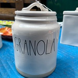 Rae Dunn Granola canister for the kitchen